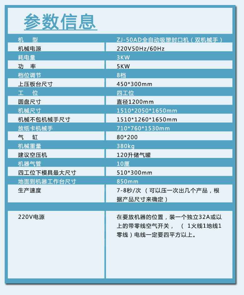 彩色筆全自動吸塑包裝機參數